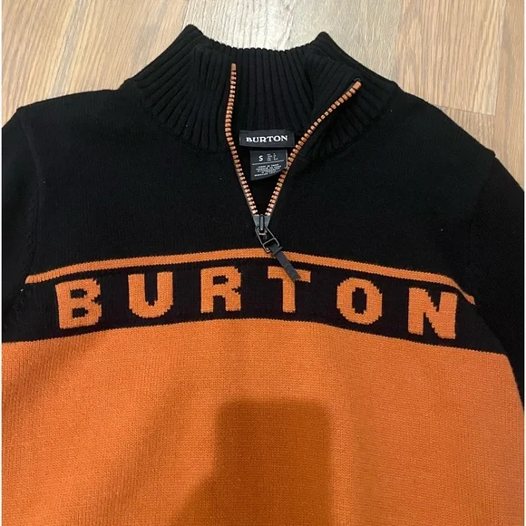 Women's Burton Larosa Sweater Black/Penny Size S - Picture 3 of 6